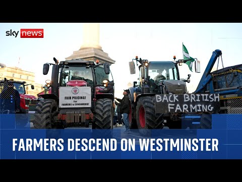 YouTube video thumbnail: Hundreds of Farmers Defy Police to Protest Ahead of the Budget
