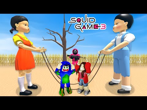 SQUID GAME SEASON 3 WITH AYUSH AND EKTA MORE 😱