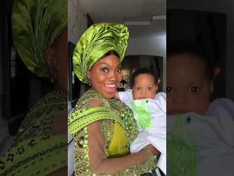 Kosi goes to church 😍 #childdedication #baby #mom