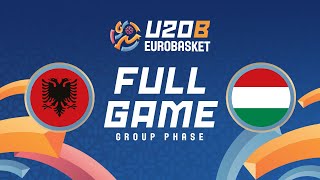 Group Phase | Albania v Hungary | Full Basketball Game | FIBA U20 EuroBasket 2025 Division B