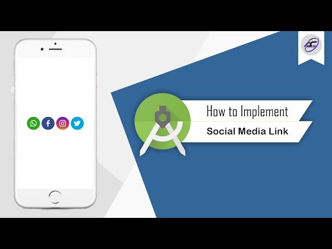 How to Implement Social Media Link in Android Studio | SocialMediaLink | Android Coding