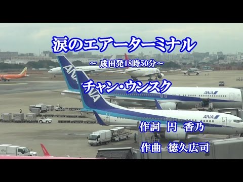 涙のエアーターミナル～成田発18時50分～♪チャン・ウンスク♪カラオケ