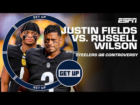QB CONTROVERSY IN PITTSBURGH?!  Did Steelers make right move trading for Justin Fields? | Get Up video clip