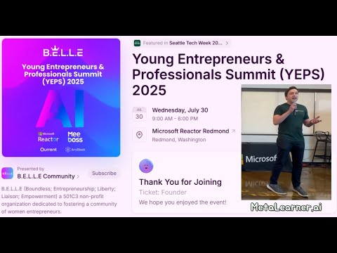 YEPS 2025 (Seattle Tech Week)  MetaLearner.ai - We make your ERP finally smart