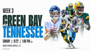 2024 Week 3 Packers at Titans Preview