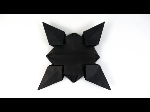 How To Make a Paper Ninja Star Shuriken   Origami Shuriken