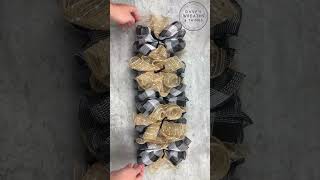 Sunflower Swag Wreath - Shorts - Stir Stick Swag Wreath - #sunflower @DavesWreaths