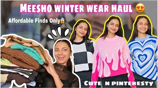 *HUGE MEESHO WINTER WEAR HAUL* 😍Affordable Finds Only🥰 Under ₹599😱|| ClassyWings✨