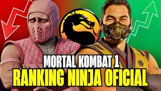 RANKING OFICIAL! DEFINITIVO O NINJA MAIS IMBATÍVEL DE MORTAL KOMBAT 1 - DO MAIS FRACO AO MAIS FORTE