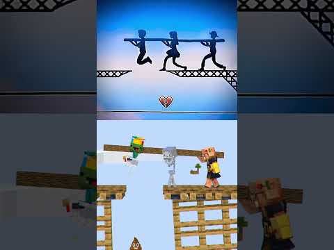 300 IQ Teamwork Challenge! - MINECRAFT ANIMATION