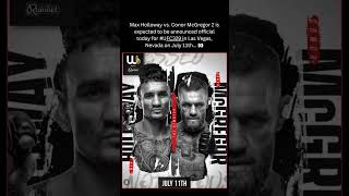 Max Holloway vs. Conor McGregor 2 Official Announcement Today 👀 #UFC329