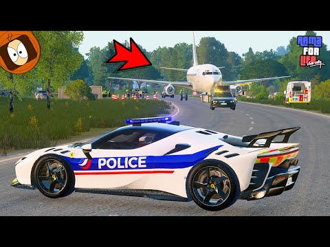 Un AVION sur la ROUTE ?! J'escorte en Ferrari ✈️🚓 ! - ARMA FOR LIFE