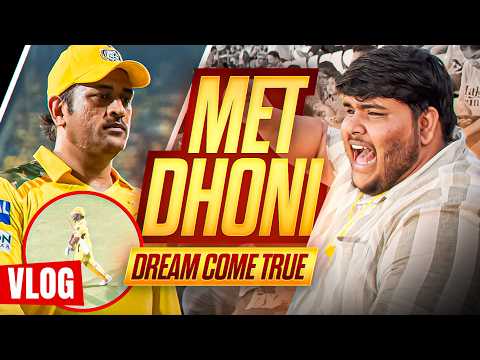 I met MS Dhoni in CSK vs RR IPL match 💛