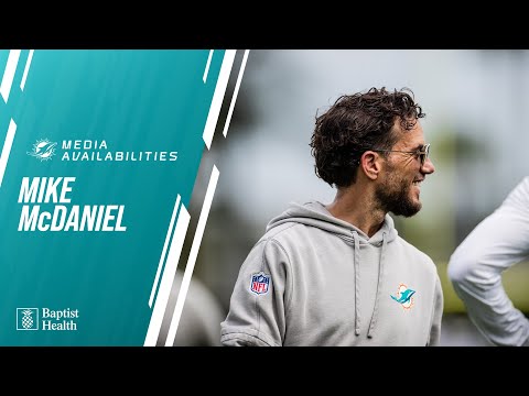 Coach Mike McDaniel meets with the media | Miami Dolphins