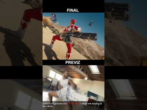 Previz vs Final of my “Fortnite BR: Shock ‘N Awesome” live‑action trailer