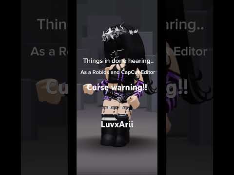 💫CURSE WARNING!!💫 Things I’m done hearing!! || #robloxedit #vanilbean