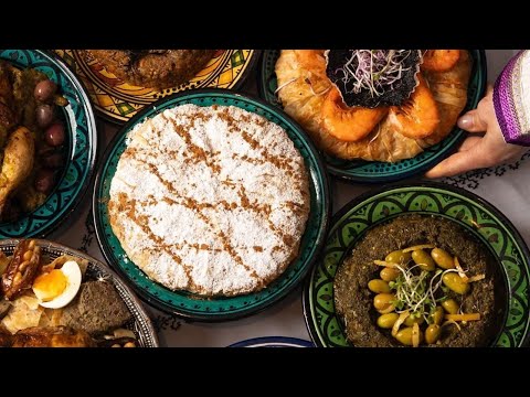جمال تقديم المائدة المغربية من تقديم @chef_maman_hanane 