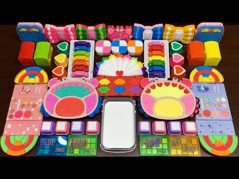 Slime Mixing Random ASMR 🌈 Rainbow Lotso Strawberry Slime Mixing Random
