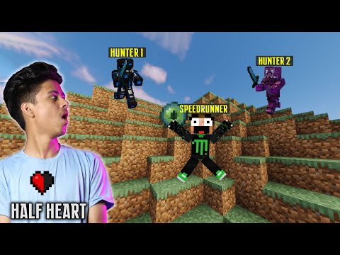 😱MINECRAFT SPEEDRUNNER VS 2 HUNTERS