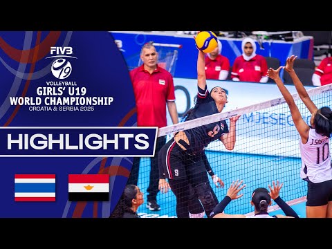 Thailand 🇹🇭 vs. Egypt 🇪🇬 - Highlights | Girls’ U19 World Cha...