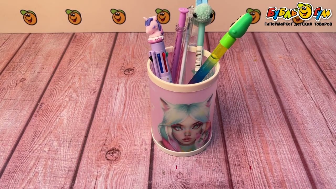 Подставка для канцелярии Чудо-девочка - видео Подставка для канцелярии Чудо-девочка - видео