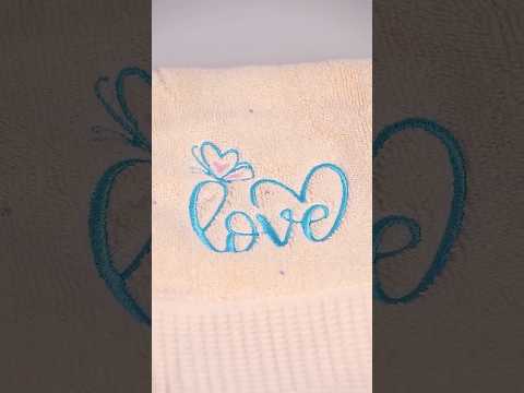 Watch towel embroidery come to life on my Brother, step by step in one video! 🧵✨  #embroidery