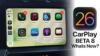 iOS 26 BETA 8 - New Apple CarPlay Features & Changes