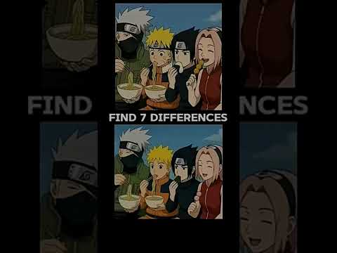 find 7 difference between photo I give you 460Rs💸✅#anime #naruto #kakashi #hinata #kakashi #madara