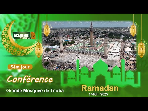 🛑En Direct Wakhtanou Koor J-05 à la Grande Mosquée de Touba Ramadan 1446H / 2025