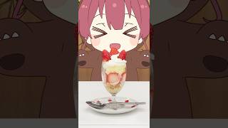 クマリンのパーフェクトパフェづくり🐻🍓🍰#shorts #funnyvideo