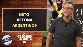 Neto detona argentinos após jogadores do Palmeiras precisarem se trocar na rua | Baú do Neto