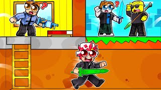 DIGITO Vs 10 HUNTERS in Roblox Bedwars..
