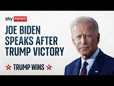 US election latest: Joe Biden speaks for the first time after Donald Trump's election victory