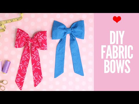 DIY Fabric Bow | How to Make Fabric Bows