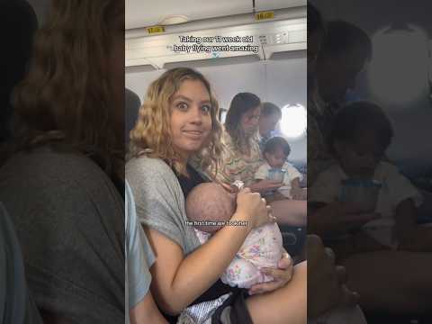 We took our 11 week old baby on a PLANE! #couple #couplegoals #relationship