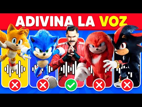 Adivina el Personaje por la Voz 🦔💙 Edición Sonic the Hedgehog | Quiz 30 niveles épicos