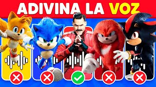 Adivina el Personaje por la Voz 🦔💙 Edición Sonic the Hedgehog | Quiz 30 niveles épicos