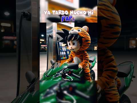 GOKU ABANDONADO POR SU PAPÁ #dragonball #goku #ia