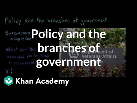 Policy and the branches of government | AP US Government and Politics | Khan Academy