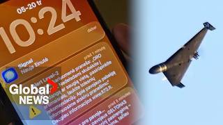 YouTube video thumbnail: Lithuanians Scramble to Take Cover Over Drone Alert