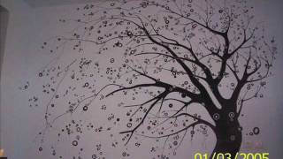 potoli setea plictisitor Geografie  Desen pe perete-Copacul-Chis Florin - YouTube
