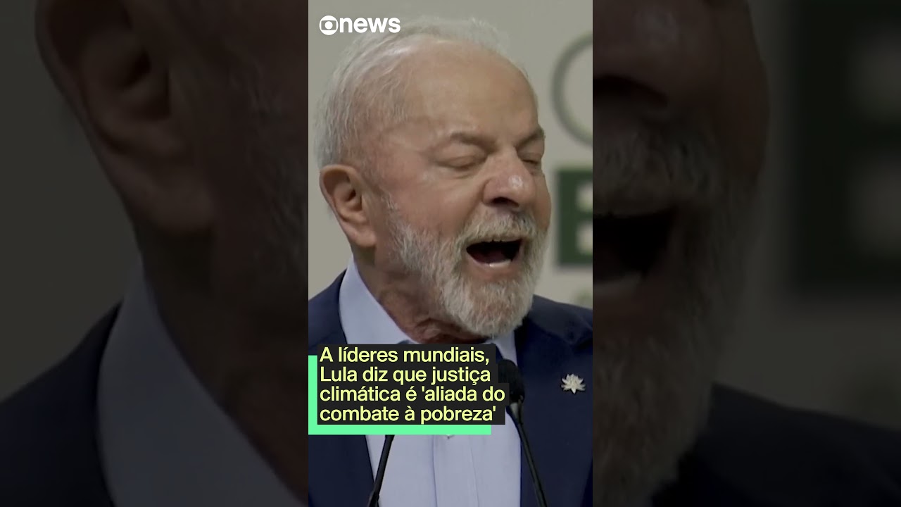 A líderes mundiais Lula diz que justiça climática é aliada do combate à pobreza TV Online A líderes mundiais Lula diz que justiça climática é aliada do combate à pobreza