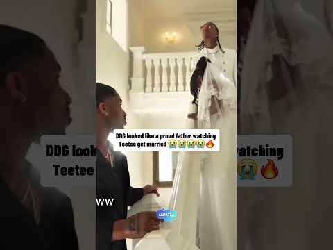 DDG looked like a proud father seeing how beautiful Teetee looked on her wedding 🥹♥️#ddg #shorts