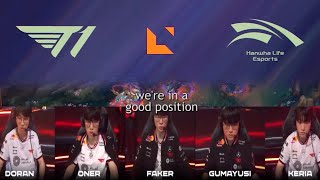 SUMMER IS OVER! - T1 vs HLE Highlights with Voice Comms Translated