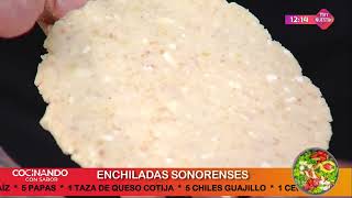 Enchiladas sonorenses | Puerco con verdolagas | Gelatina de betabel