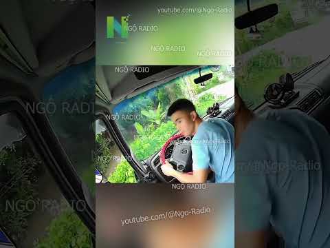 Xe tự lao sang đường khiến tài xế xanh mặt