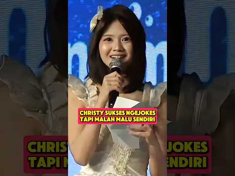 GIMANA SIH CHRISTY KOK MALAH MALU😂 #jkt48 #jkt48newera #christyjkt48 #carameminumramunejkt48