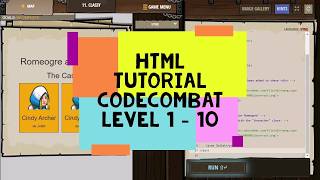 HTML Tutorial for Beginners - Codecombat Web Development Level 1 to Level 10 - HTML Coding Course