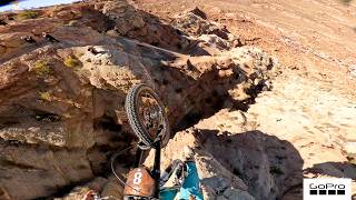 GoPro: This Rookie went HUGE Over the canyon Gap! - Tom Isted - FINALS Red Bull Rampage 2024