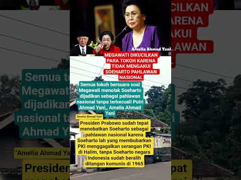 Megawati dikucilkan para tokoh tidak mengakui Soeharto sbgai pahlawan nasional #soeharto #pahlawan
